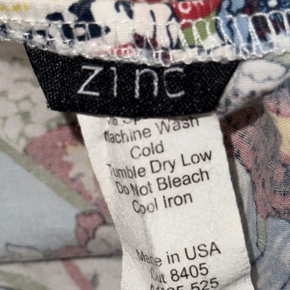 Zinc Strapless Tie Back HawaiianTop SZ XL - Picture 8 of 11